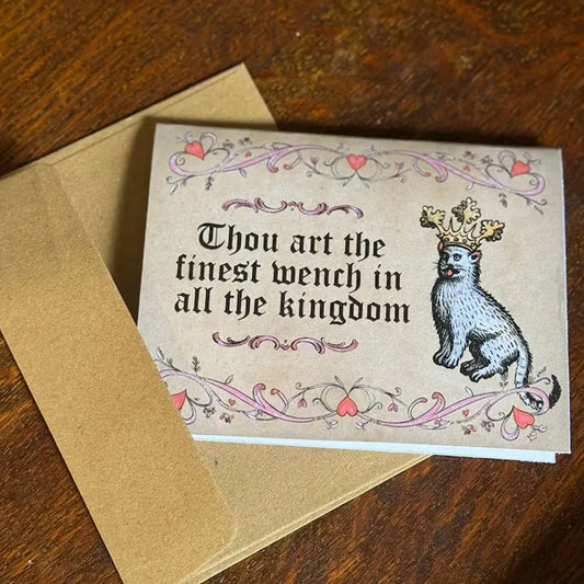 📢📢50 % Rabatt!! ⏰💌Lustige mittelalterliche Meme-Grußkarte - Schräg & Romantisch! An alle Gamer, Mittelalter-Fans & Humorvollen! 🎮🏰