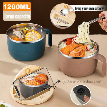 🔥Letzte 4 Stunden Angebot: 50 % sparen⏰🍜304 Edelstahl isolierte Ramen-Schüssel