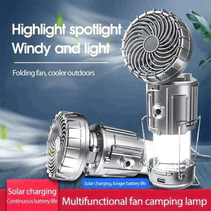 📢📢50 % Rabatt!! ⏰ Tragbare LED-Camping-Laterne mit Ventilator