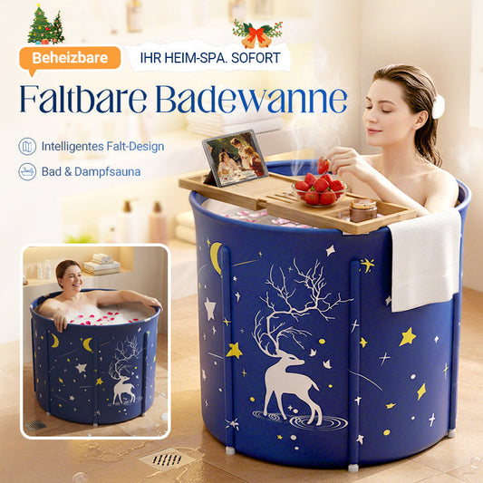 Beheizbare, faltbare Badewanne für den Heimgebrauch