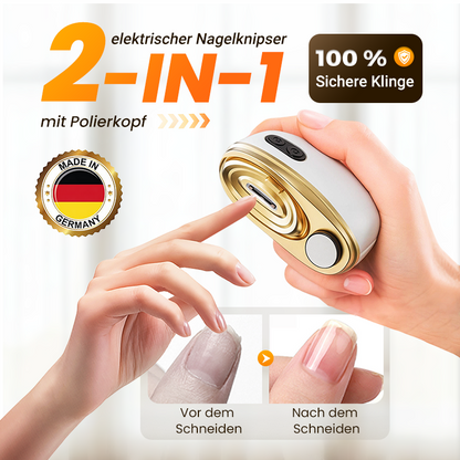 📢 KRASSE Aktion! 50% Rabatt! ⏰ 🔥2-in-1-Nagelknipser und elektrische Nagelfeile + Schleifen in einem Schritt – schneller, präziser, einfacher!