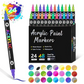 🎨50 % Rabatt!! 🔥 Acryl-Farbmarker mit zwei Spitzen – 24/48/72 Farben