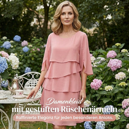 🎁 50 % RABATT! Elegantes, mehrlagiges Rüschenkleid für Damen – Müheloser Stil für jeden Anlass 💃