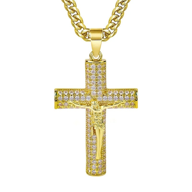 🎁 WINTER GROSSVERKAUF | 50% RABATT NUR ZEITLANG! ✝️ Jesus-Kruzifix-Anhänger-Halskette