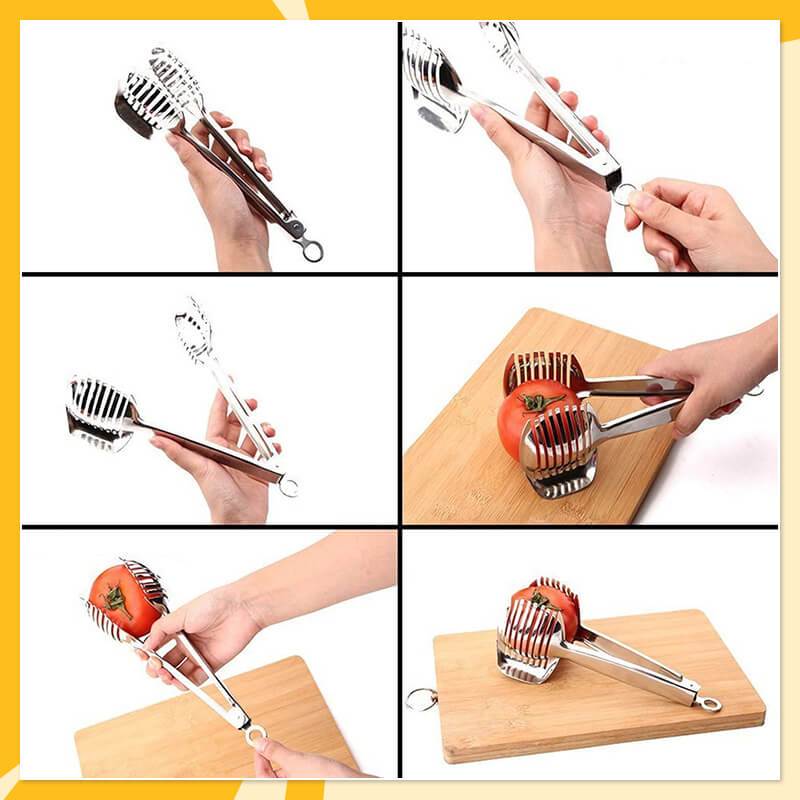🏆 50 % Rabatt!! 🍋 Kreatives Küchen-Schneidewerkzeug, lebensmittelechtes Aluminiumlegierung Hand-Slicer