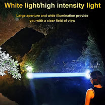📢📢50 % Rabatt!! ⏰🏕️Superhelle wiederaufladbare Hochleistungs-Stirnlampe🧢Superhelle & wiederaufladbare Stirnlampe mit Hochleistungs-LED für Camping & Abenteuer⚡🔋