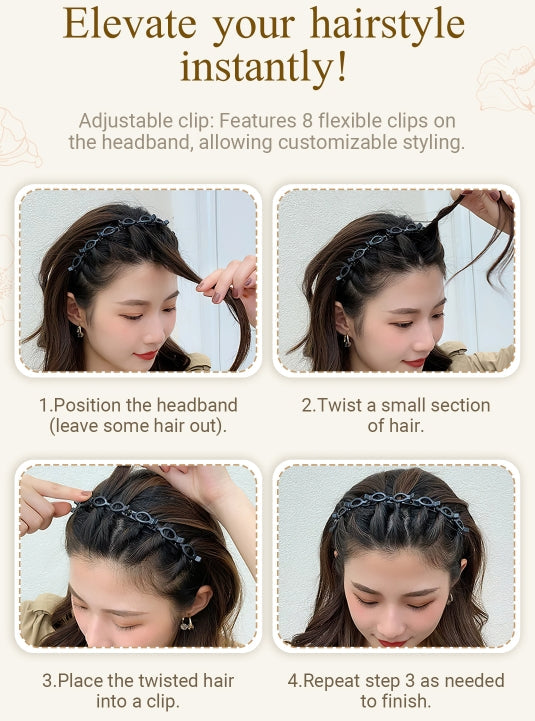 🔥1+1 GRATIS!!🌸💇‍♀️Geflochtene Haarspange