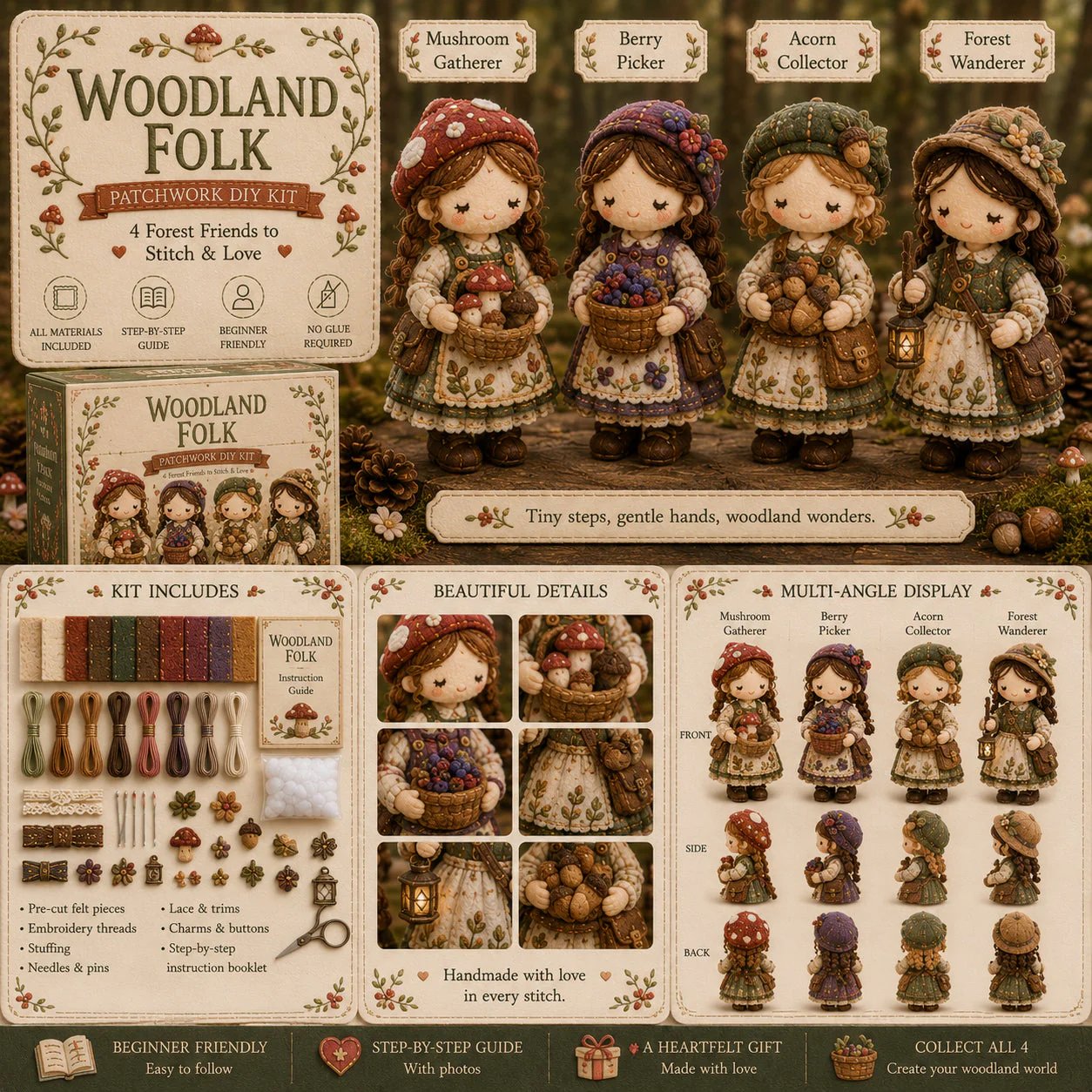 🎁Hot Sales-49% OFF🧵 Tiny Worlds Collection – Patchwork DIY Kit Series