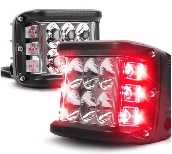 🔥 50% RABATT Dual Side Shooter Dual Color Strobe –  🚗Zweifarbig, Superhell & Sicher! 🚦 Für Autos, LKWs & Motorräder ⚡