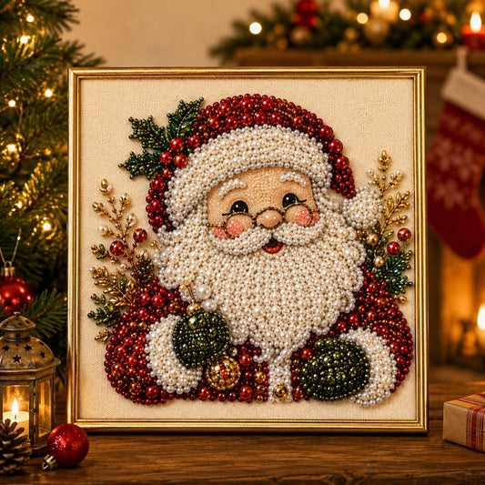 🎨💎DIY-Weihnachts-Diamantmalerei-Set mit Perlen -🧘Entspannend & Anfängerfreundlich