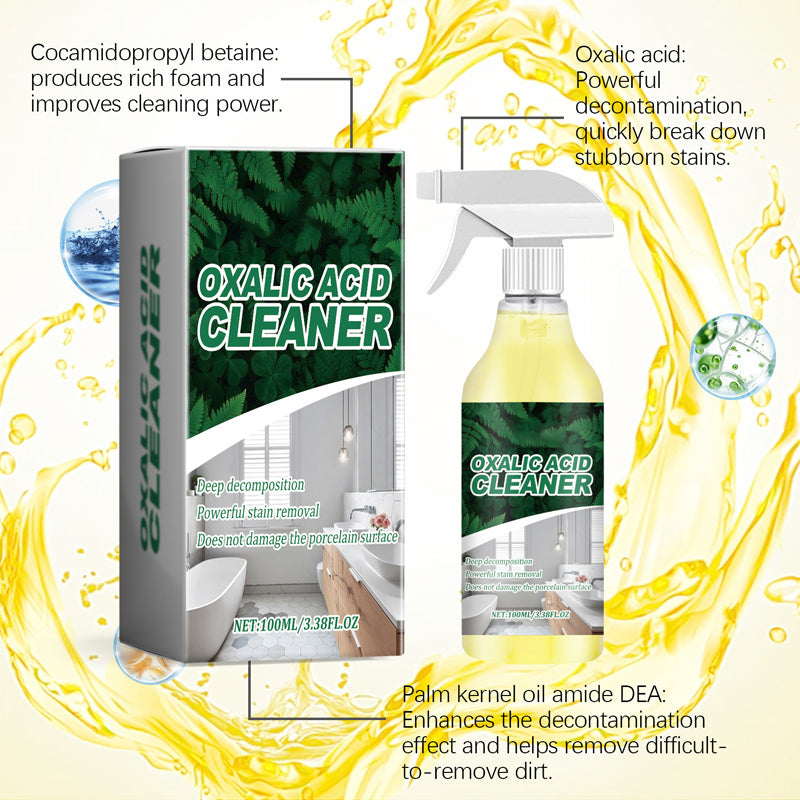 📢📢50 % Rabatt!!+🎁 2+1 GRATIS!!⏰Hochwirksamer Fleckenreiniger mit Oxalsäure🧼💧