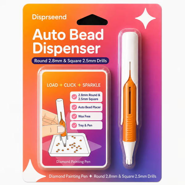 🔥🎁 2+1 GRATIS!! 🥳💞 50K+ VERKAUFT! ⚡💎 Automatischer Diamantmal-Stift mit Perlenablage-Set