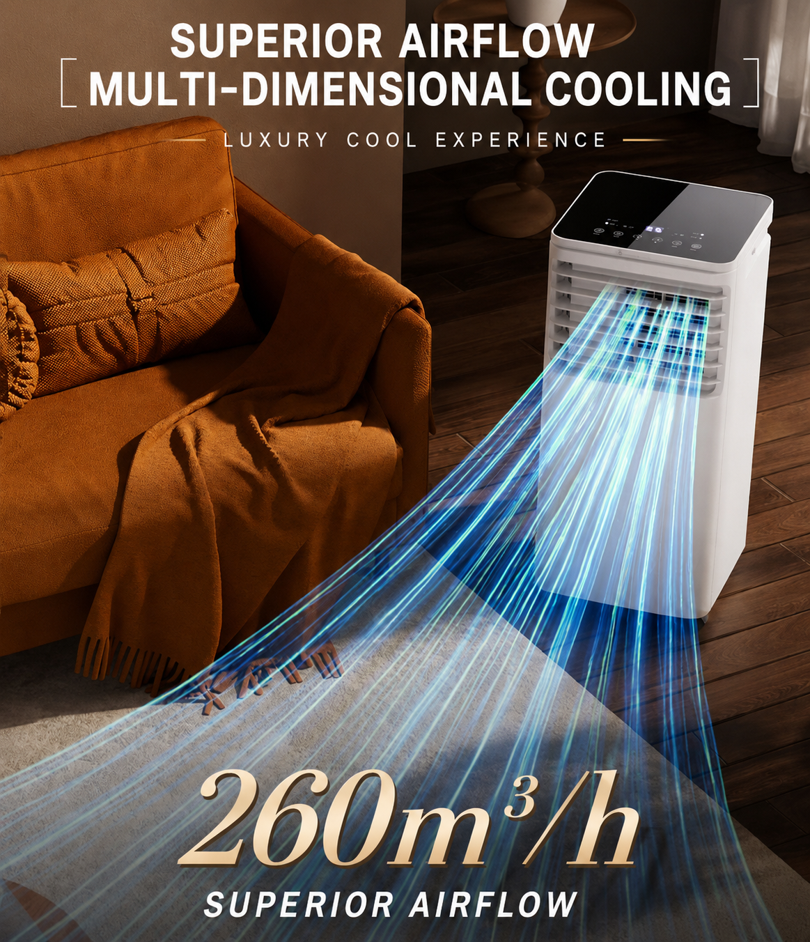 📢📢50 % Rabatt + KOSTENLOSER VERSAND⏰🌬️Tragbare, leise 3-in-1-Klimaanlage mit Ventilator