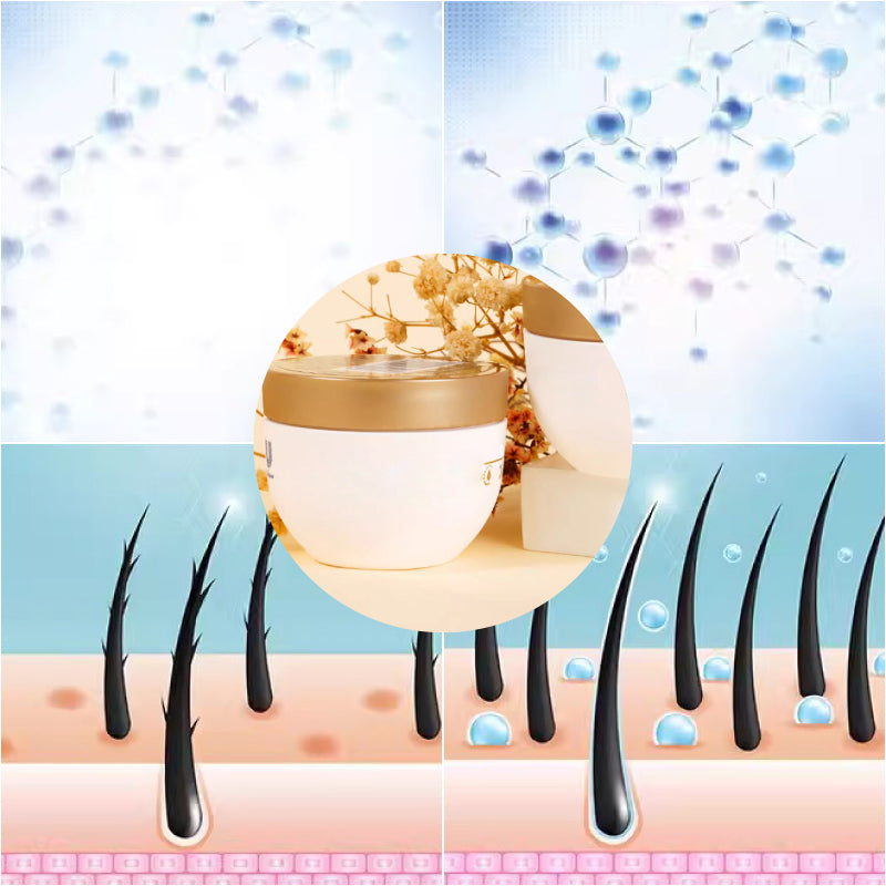 🔥🎁 1 +1 GRATIS + 50 % Rabatt!!  ⏰🌿💧Feuchtigkeitsspendende Haarmaske mit Aminosäuren – praktische Reisegröße