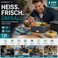 🍱 50% RABATT! 🔥 Tragbare Heiz-Lunchbox mit Edelstahl-Einsatz – Trockene Erwärmung, 12V/220V & doppelte Spannung – Ideal für Auto, Büro & Reisen ⚡