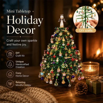 🎄✨ DIY Perlen-Weihnachtsbaum-Set – 🎅 Gestalten Sie Ihre eigene funkelnde Weihnachtsdekoration