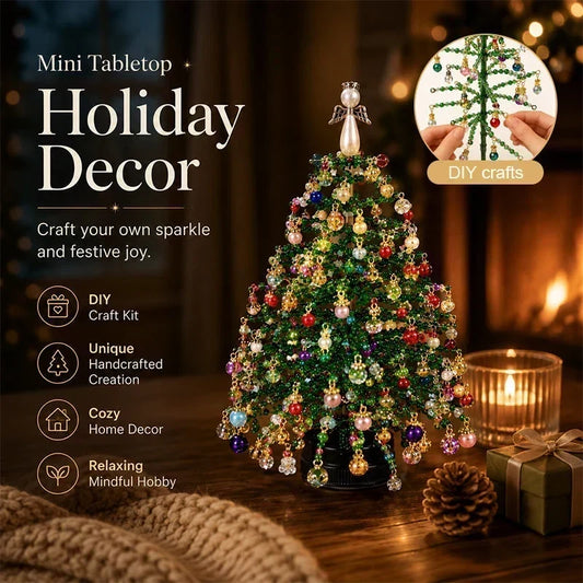 🎄✨ DIY Perlen-Weihnachtsbaum-Set – 🎅 Gestalten Sie Ihre eigene funkelnde Weihnachtsdekoration