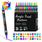 🎨50 % Rabatt!! 🔥 Acryl-Farbmarker mit zwei Spitzen – 24/48/72 Farben