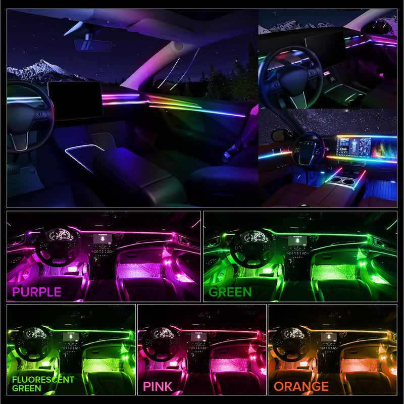 🚗💡Auto-Innenraum-LED-Streifen-Atmosphärenlichter Pro