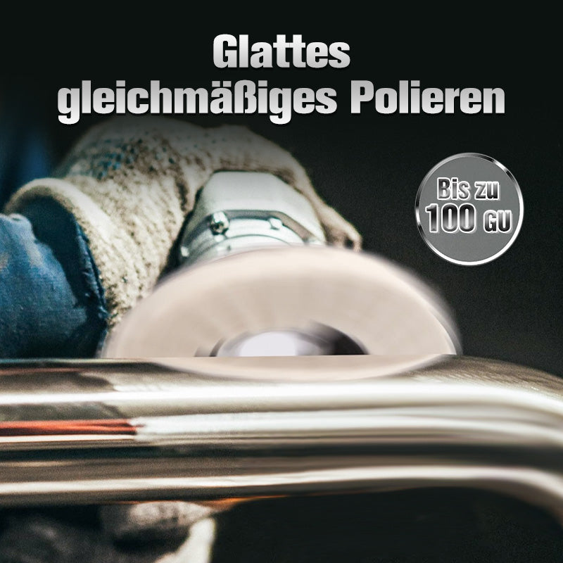📢📢50 % Rabatt!! 🧽✨ Wollpolierscheibe für Winkelschchleifer – Hochglanz-Spiegelfinish! 🚀⚡