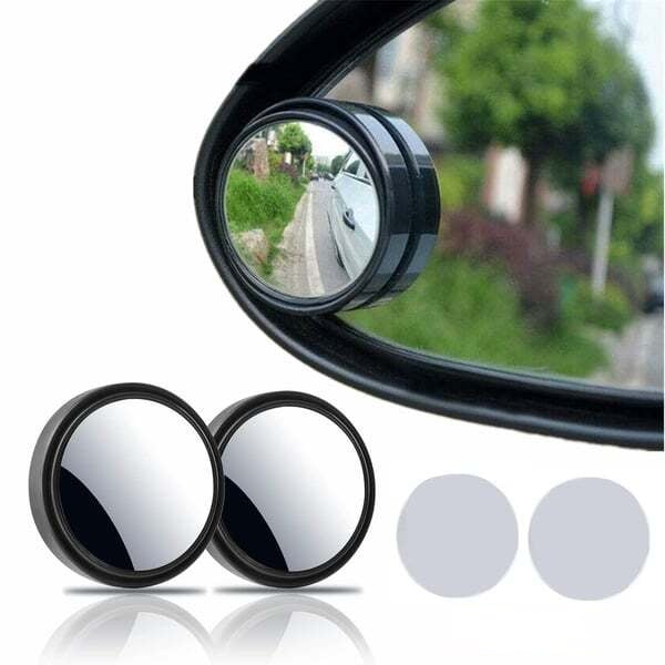 🚗💥 50% Rabatt! 🚗 2-Zoll-HD-Blindfleckspiegel – echte Glaslinse, 360°-Einstellung. Wasserdichtes ABS-Gehäuse. Einfache Klebemontage. Für Autos, SUVs, Transporter & LKW 🛡️
