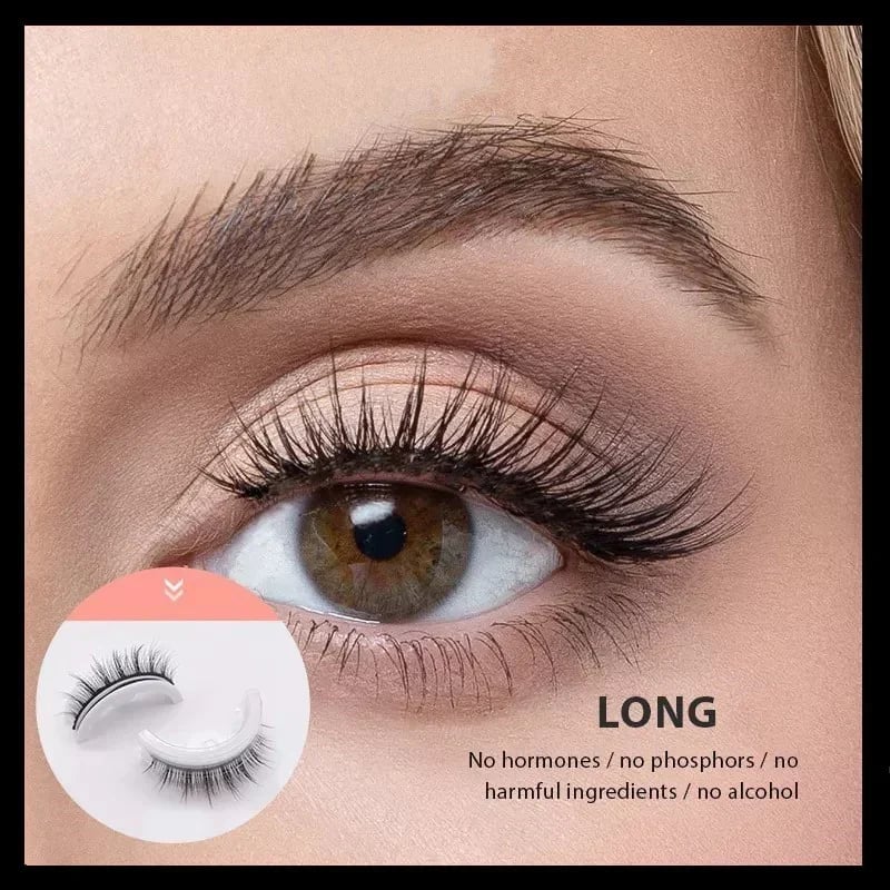 🎁 1+1 GRATIS ✨ Wiederverwendbare selbstklebende Wimpern ✨ Sekunden-Applikation & wiederverwendbar für perfekten Blick. 👁️