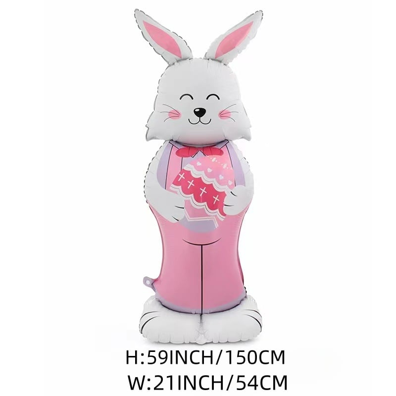 🎁Oster-Frühbucherangebot🐰3D-Stehhasenballon Extra Large – selbsttragend und festlich