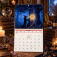 🌙🔮Hexenkalender 2027 – Mystischer 12-Monats-Hexenkalender, Wandplaner „Verzauberter Wald“ für Wicca-, Hexen- und Magieliebhaber