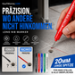 💥 50% Rabatt! ✏️ Präzisions-Markierstifte 5er-Set – 20 mm lange Spitze, ölbasierte Tinte, wasserfest. Für Fliesen, Holz, Bohrpunkte, enge Spalten. 5 Farben 🛡️