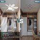 ✨Nur solange der Vorrat reicht: 50 % Rabatt!🍃 Intelligenter Deckenventilator mit Licht, RGB-Beleuchtung und Bluetooth-Lautsprecher