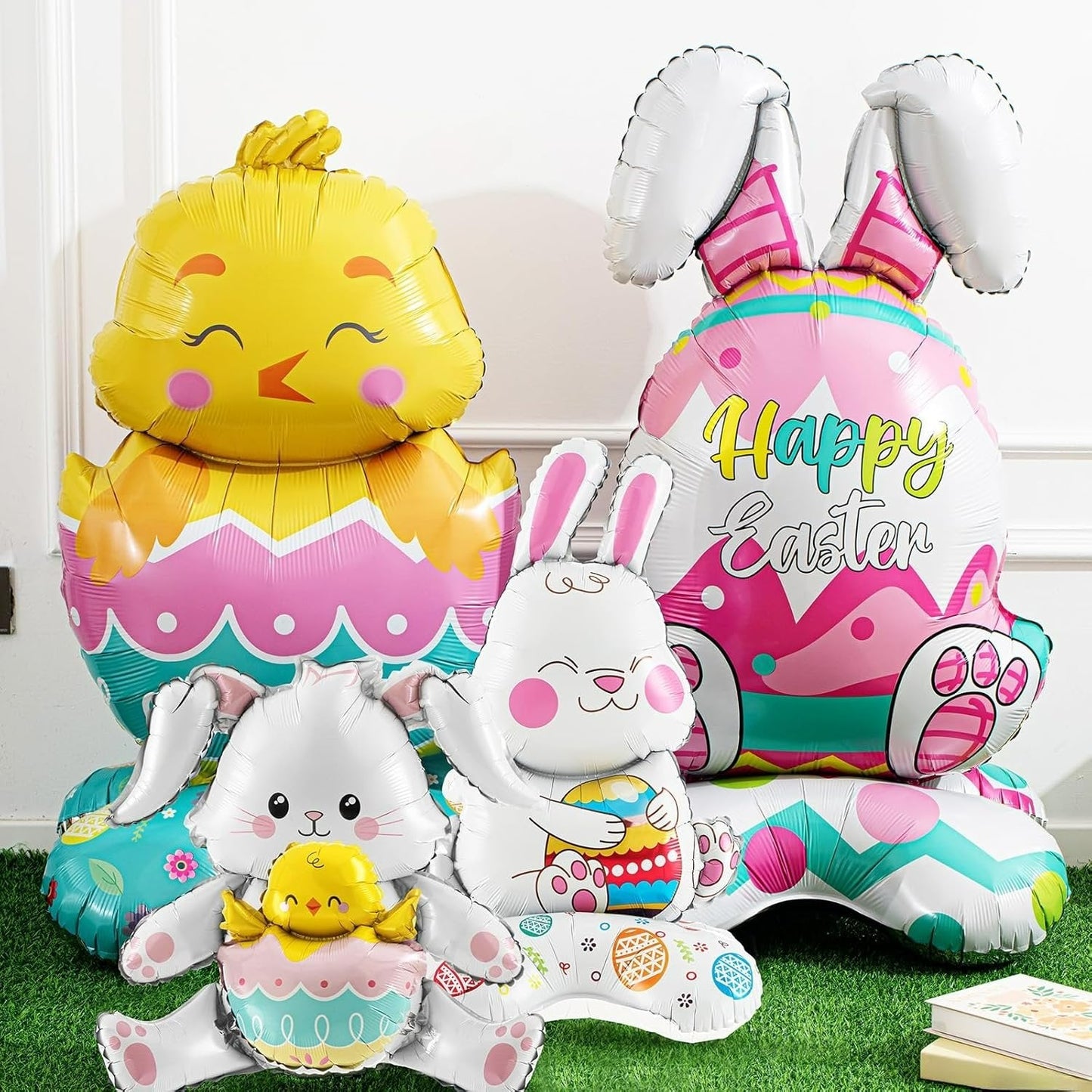 🎁Oster-Frühbucherangebot🐰3D-Stehhasenballon Extra Large – selbsttragend und festlich
