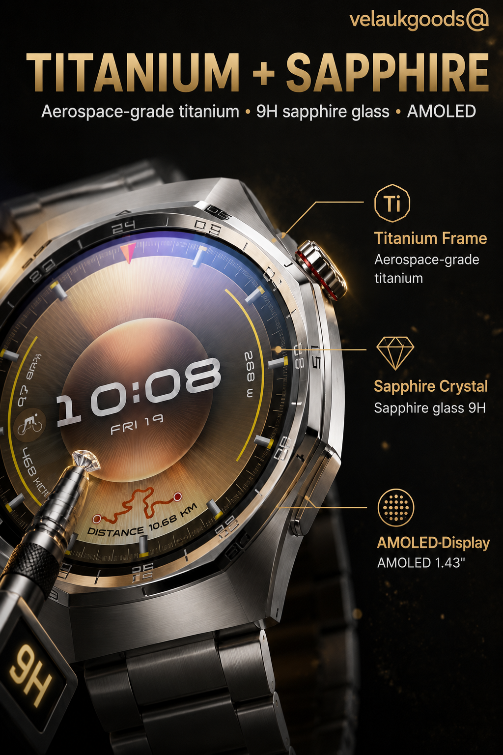 GT6pro Bluetooth-Smartwatch mit Anruffunktion – Bestseller