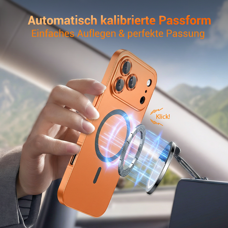 Magnetische Aufladung Aluminium Metall Bumper Matte Case Cover für iPhone