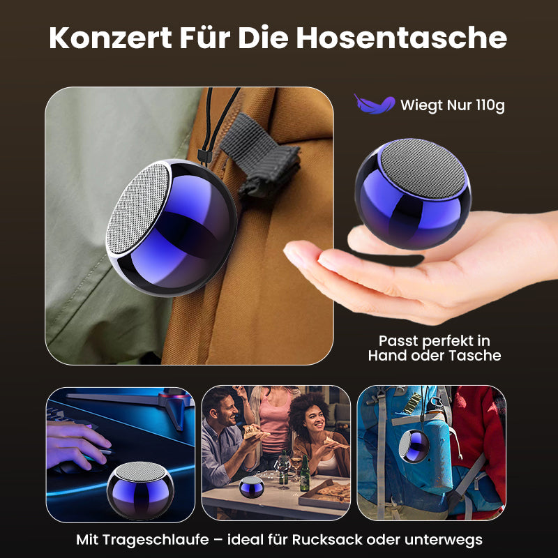 🔥 UNGLAUBLICH GÜNSTIG: Nur 6,99 € pro Stück im Paket!Je mehr Sie kaufen, desto mehr Sie sparen｜Kompakter HiFi Bluetooth Lautsprecher 🎵🔊