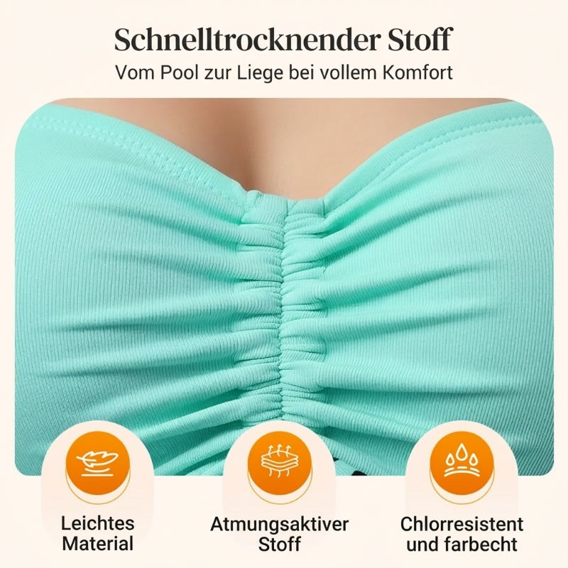 🌟Trägertop & eng anliegende Badeshorts – Teilbarer Badeanzug – perfekt für den Strand!👙🩳