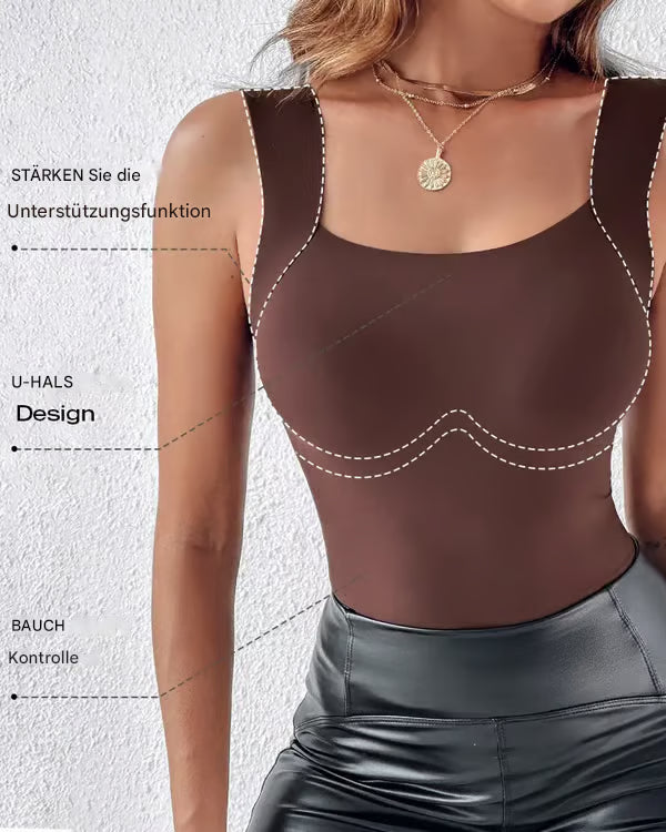 🏆Letzter Tag Sonderpreis 11,99 €!!💐Thermische Tank-Tops für Damen mit U-Ausschnitt und integriertem BH🌟💓