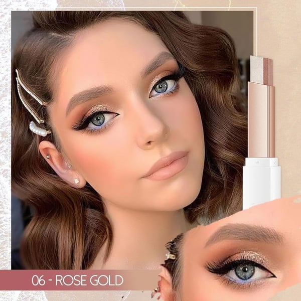 💘50% Rabatt!💄Zweifarbiger Lidschattenstift – Müheloser Gradient-Look in einem einzigen Strich!
