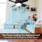 🔥ZOMERVERKOOP 61% UIT🔥 2-IN-1 PORTABLE CEILING FAN & LIGHT met afstandsbediening