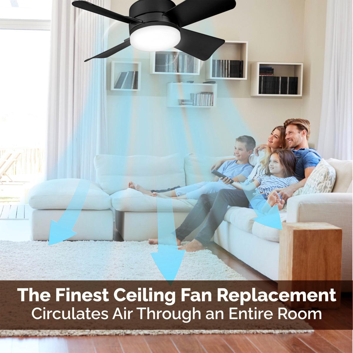 🔥ZOMERVERKOOP 61% UIT🔥 2-IN-1 PORTABLE CEILING FAN & LIGHT met afstandsbediening