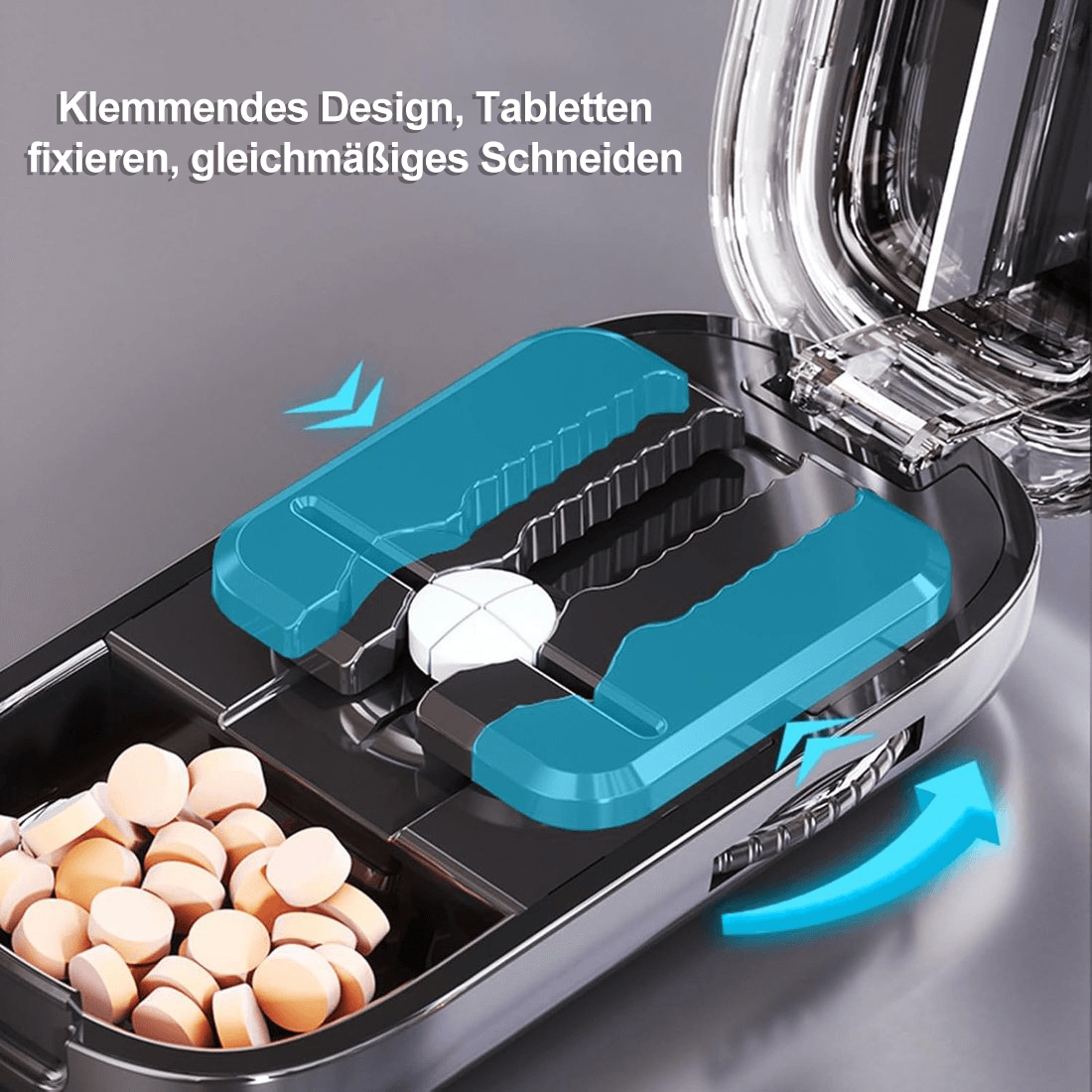 📢📢 50 % Rabatt!! ⏰🔥 Tragbarer Pillenschneider – Robust, leicht zu reinigen und hygienisch