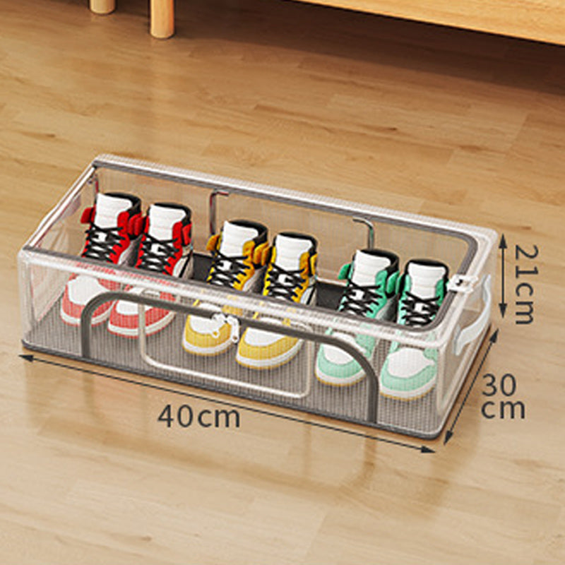 📦✨PVC‑Schuhaufbewahrungsbox, wasserdicht & faltbar‑platzsparender Organizer für Schränke