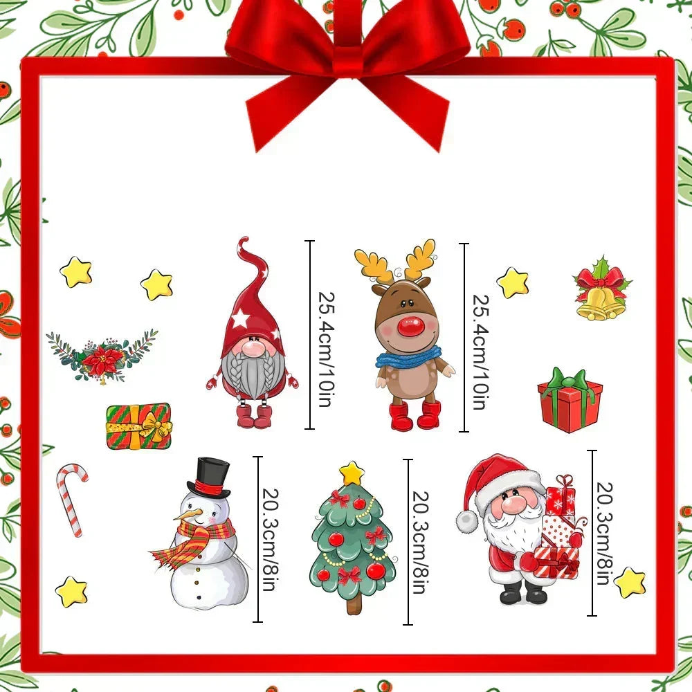 🎅 Weihnachts-Magnetaufkleber, festliche Dekoration für Kühlschrank und Metalloberflächen
