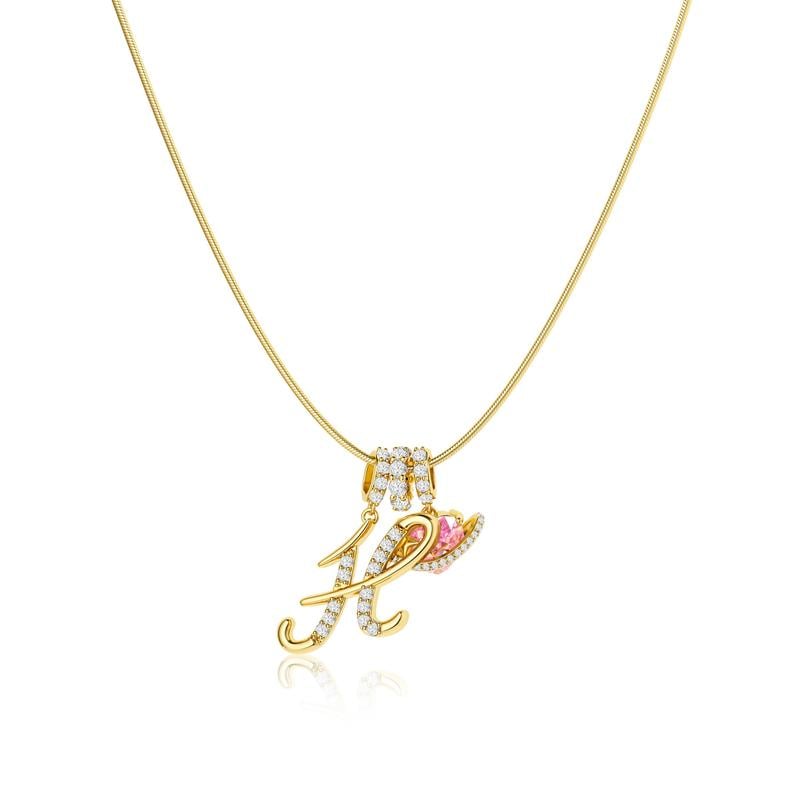 💖 LETZTER TAG – 50 % RABATT ✨ 3-lagige Anhänger-Halsketten mit Initialen A-Z 🎀 | Personalisiert & elegant