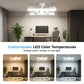 🌬️✨ Doppelter Deckenventilator mit LED-Beleuchtung – modernes Design mit Fernbedienung für Wohn- und Schlafzimmer