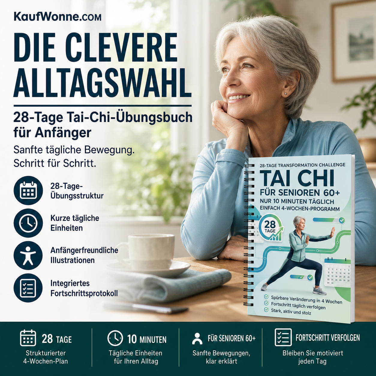 ⏰Wellness-Highlight | 28-Tage Tai-Chi-Buch🧘☯️