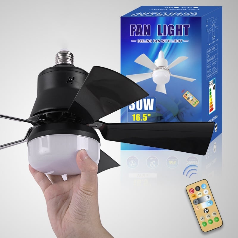 ✨Nur solange der Vorrat reicht: 50 % Rabatt!🍃 Intelligenter Deckenventilator mit Licht, RGB-Beleuchtung und Bluetooth-Lautsprecher