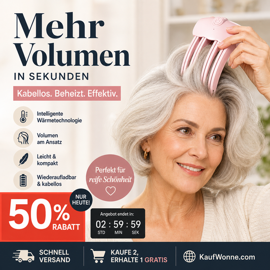 💥Überraschung: 50 % Rabatt!💇 Kabelloser, beheizbarer Volumen-Haarclip für den Haaransatz – das perfekte Reise-Styling-Tool für feines, glattes Haar.