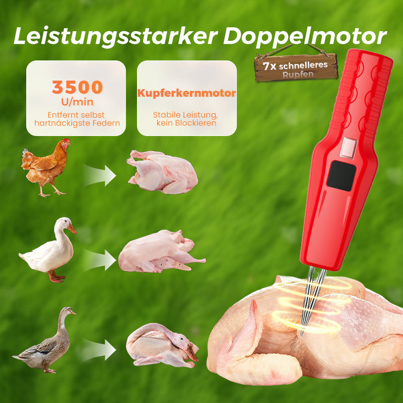 🦆🔥2025 SCHNÄPPCHEN 🔥🐓Elektrische Geflügelrupfmaschine – Einfaches Rupfen, spart Zeit und Mühe!