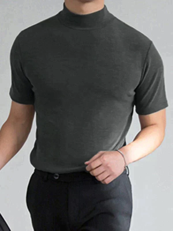 🔈🔈2026 Heißer Verkauf – 50 % Rabatt🎁Hochgeschlossenes, schmal geschnittenes T-Shirt für Herren