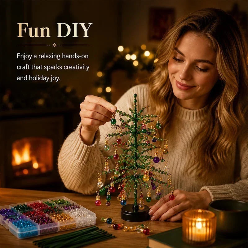 🎄✨ DIY Perlen-Weihnachtsbaum-Set – 🎅 Gestalten Sie Ihre eigene funkelnde Weihnachtsdekoration